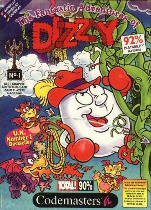 Fantastic Adventures of Dizzy, The (Europe) (En,Fr,De) (Unl) box art